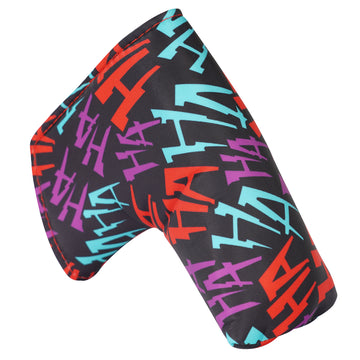 Black HAHA Colorful Blade Putter Head Cover